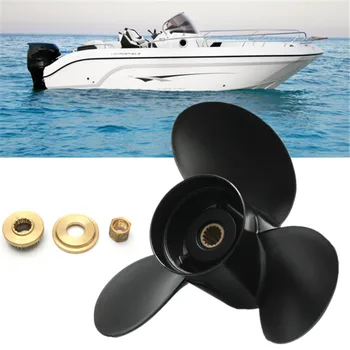 

48-832832A45 Outboard Propeller For Mercury 135-300HP Black Aluminium Alloy 3 Blades 15 Spline Tooth Improve Handling Boat Lift