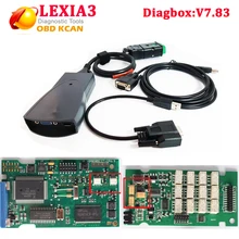Lexia 3 PP2000 последовательный 921815C Lexia 3 инструмента диагностики Diagbox 7,83 Lexia-3 Lexia3 V48 PP2000 V25 Lexia3 для Citroen peugeot