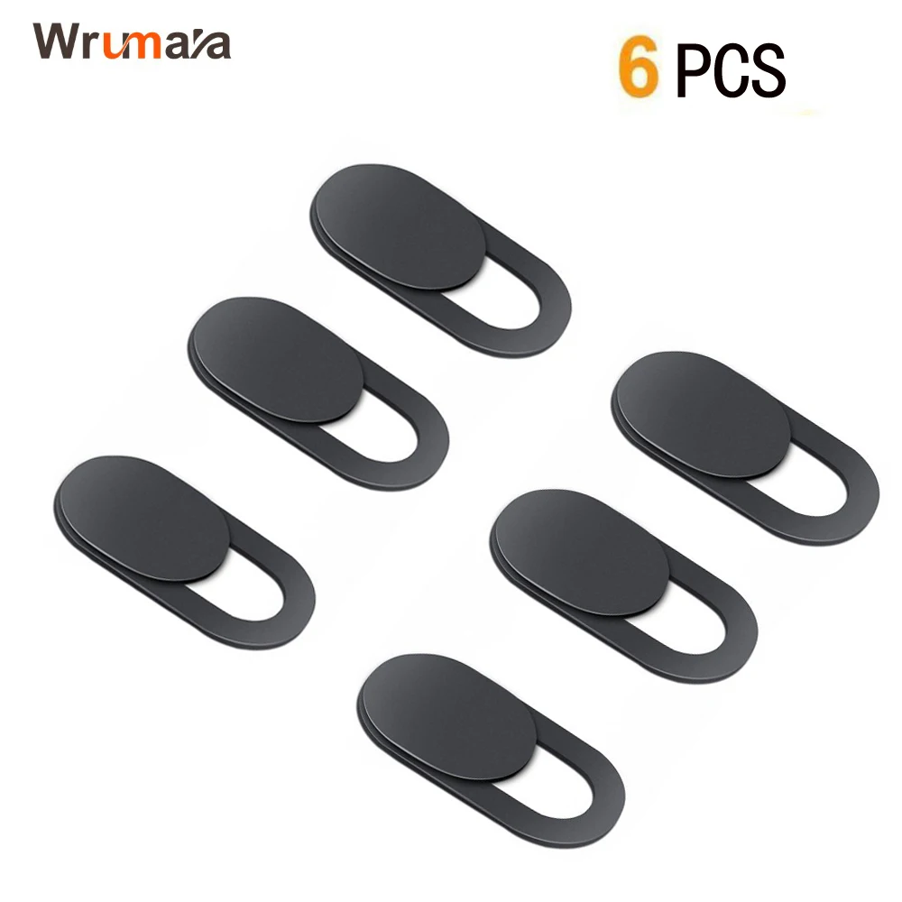 

Wrumava 6 pcs ultra thin plastic lid button cursor video cover of the camera lens for ipad laptop sticker phone privacy
