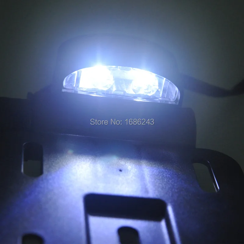 Телескопический складной светодиодный светильник с боковым креплением для номерного знака, регулируемый держатель для Harley 2004UP Sportster XL 883 1200 48