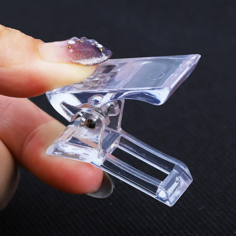 

COSCELIA False Nails Fixed Clip Nail Art Nail Tips Extension Manicure Tool Transparent Quick Building UV Gel Builder Tools