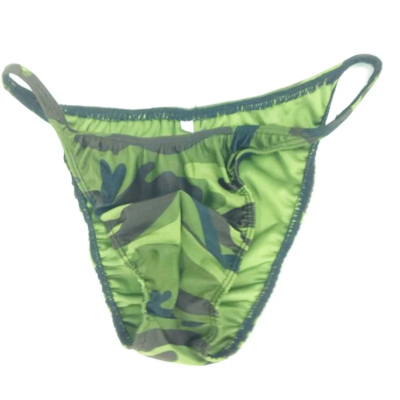 2017 Selling Sexy Men's underwear U convex Camouflage Silky Breathable