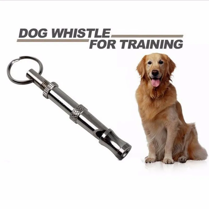 1pc Pet Puppy Dog Trainning Whistle Animal Adjustable Sound Key Discipline Supplies Noble Ultrasonic Stainless Steel Supersonic Obedience Sound Dog Whistle (5)