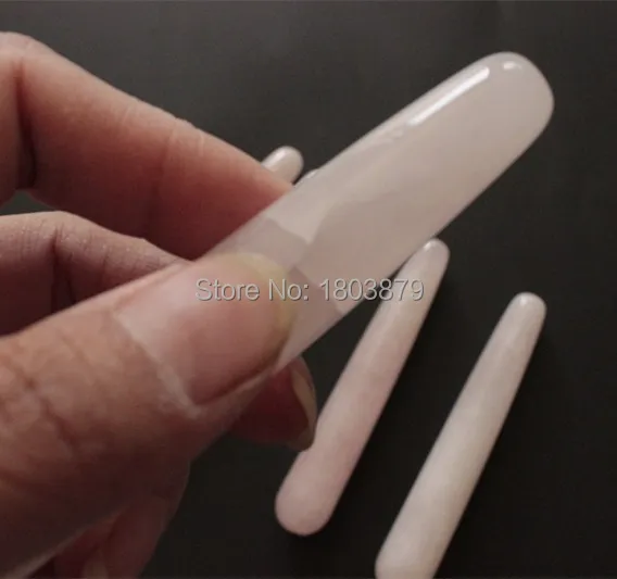 small 100% Natural Rose Quartz Yoni Wands Body Massager Wands Toys for Adult for Women Health Care 6