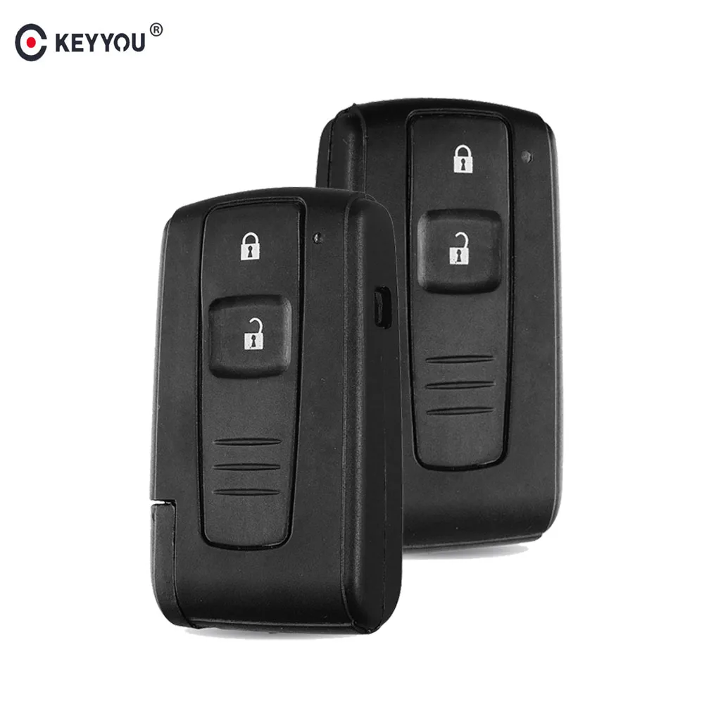 

KEYYOU 2 BUTTON Car REMOTE KEY CASE Shell FOR TOYOTA PRIUS COROLLA VERSO Fob With TOY43 BLADE Replacement