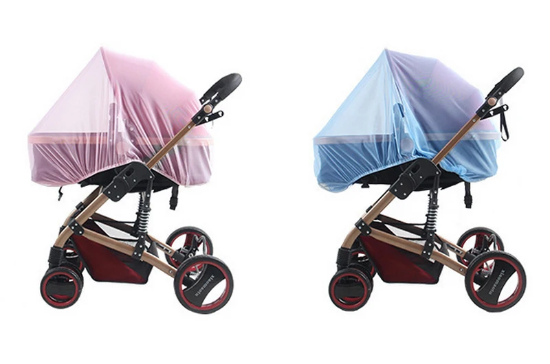 2Pc/Lot Baby Stroller Mosquito Net Safe Mesh Buggy Crib Netting Baby Cart Mosquito Net Outdoor protect cooling mattress topper