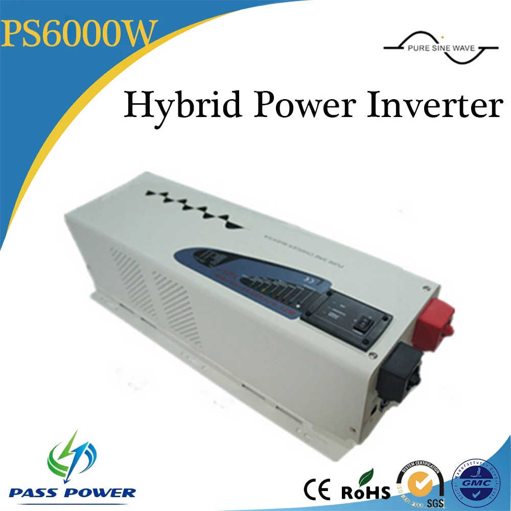 

6000w off grid wind solar hybrid power system Pure sine wave inverter 48v 240v