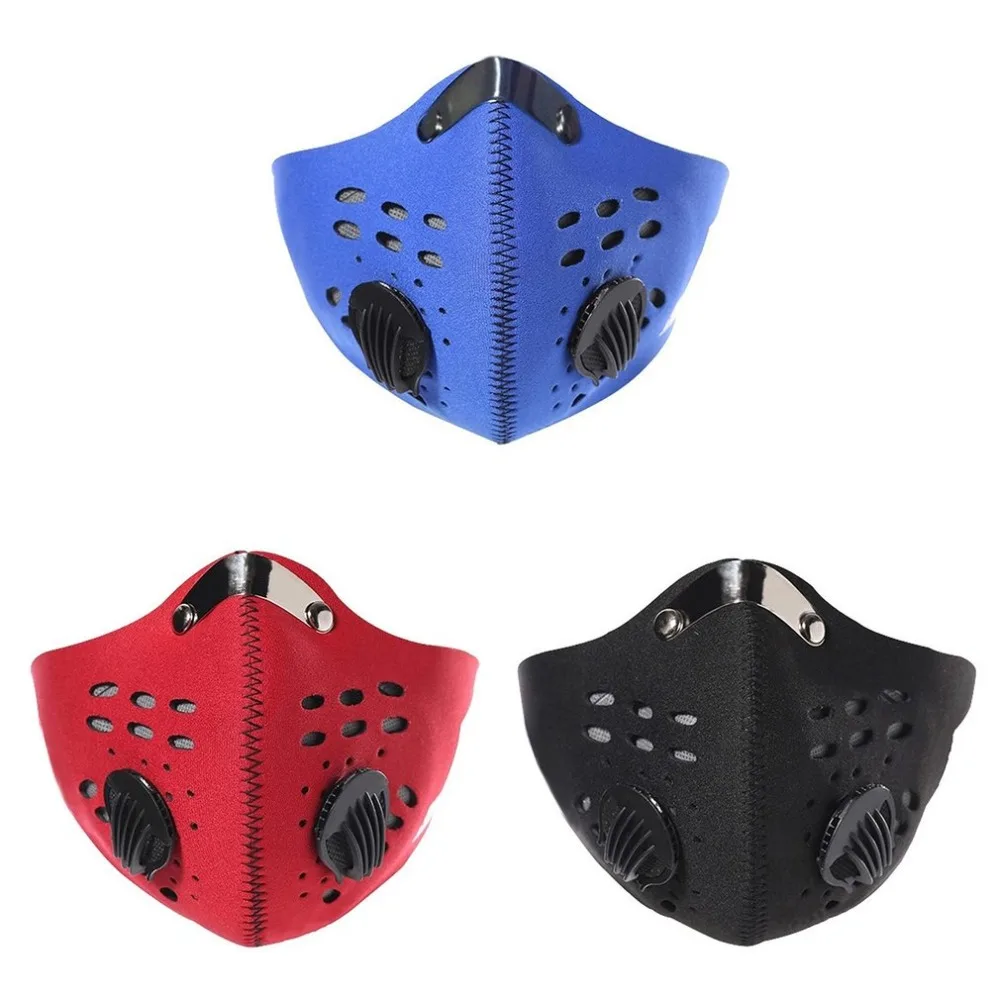 

Carbon Filter Multi Layer Winter Breathable Bike Mask Anti Smoke Dust Air Purifying Face Mask Windproof Cycling Half Face Mask