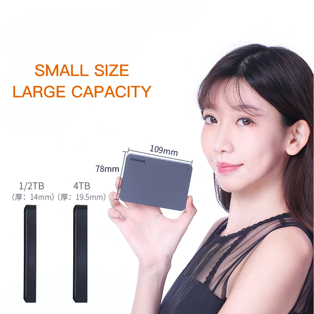  Toshiba Canvio Basics 4TB hd externo Portable External Hard Drive USB 3.0 Black for windows Mac OS 