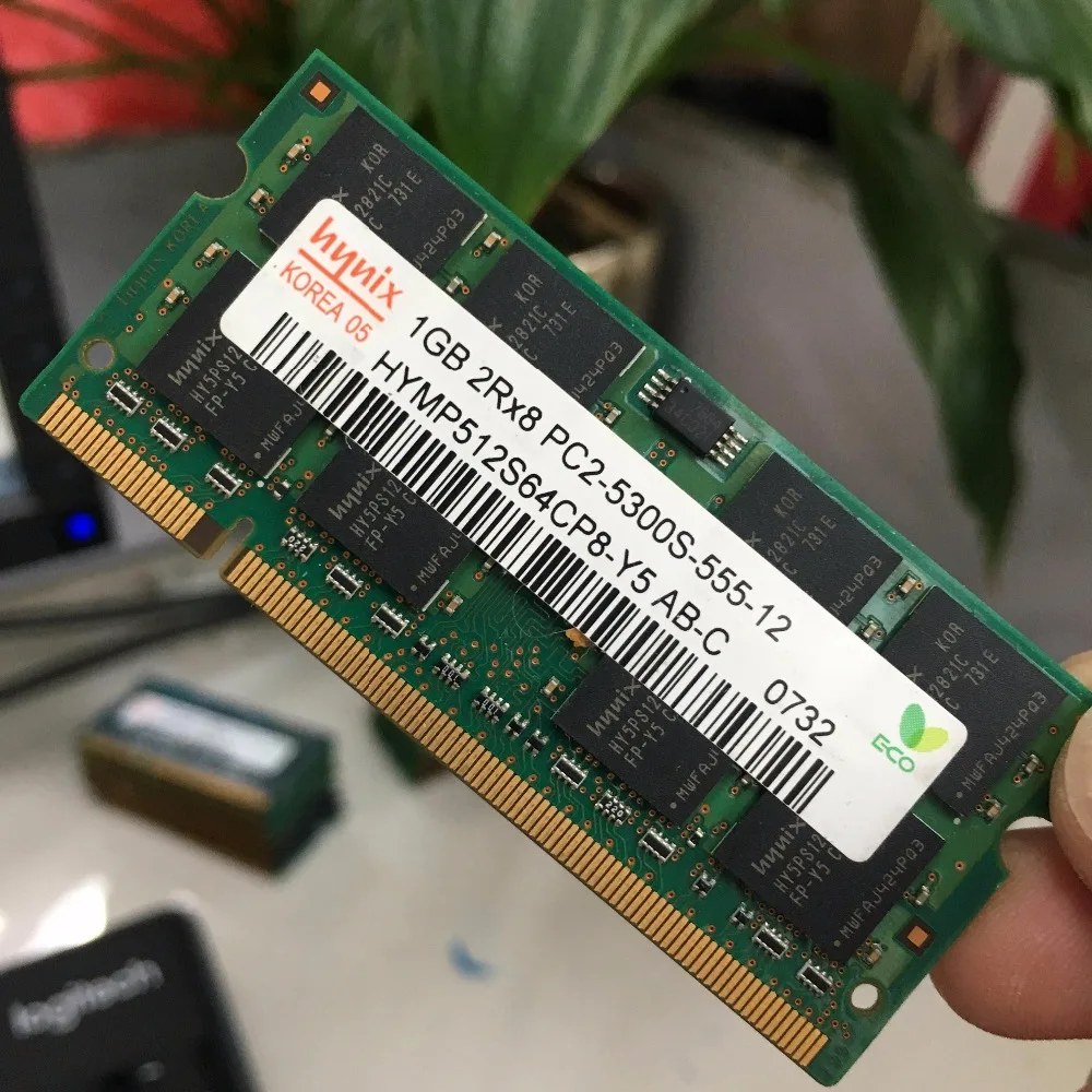 Acheter Hynix. Chipset Ordinateur Portable Notebook 1 gb 2 gb 1g 2g PC2 ddr2 5300 s 6400 s 667 800 667 mhz 800 mhz ECC Ordinateur Portable Portable mémoire RAM