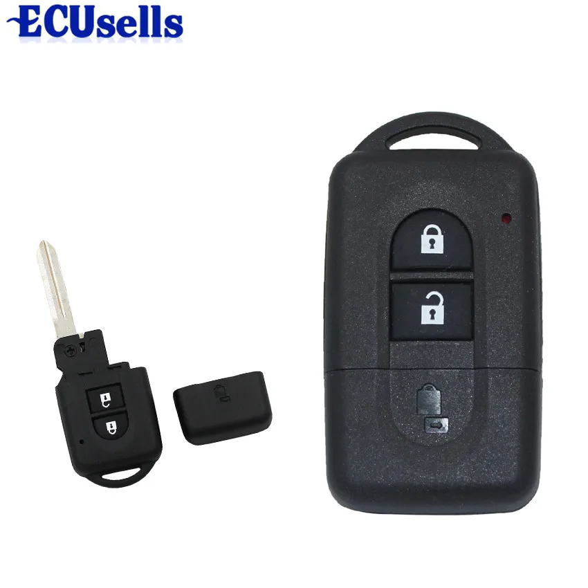 

New Remote key Shell Case Fob 2 Button for Nissan Micra Xtrail Qashqai Juke Duke