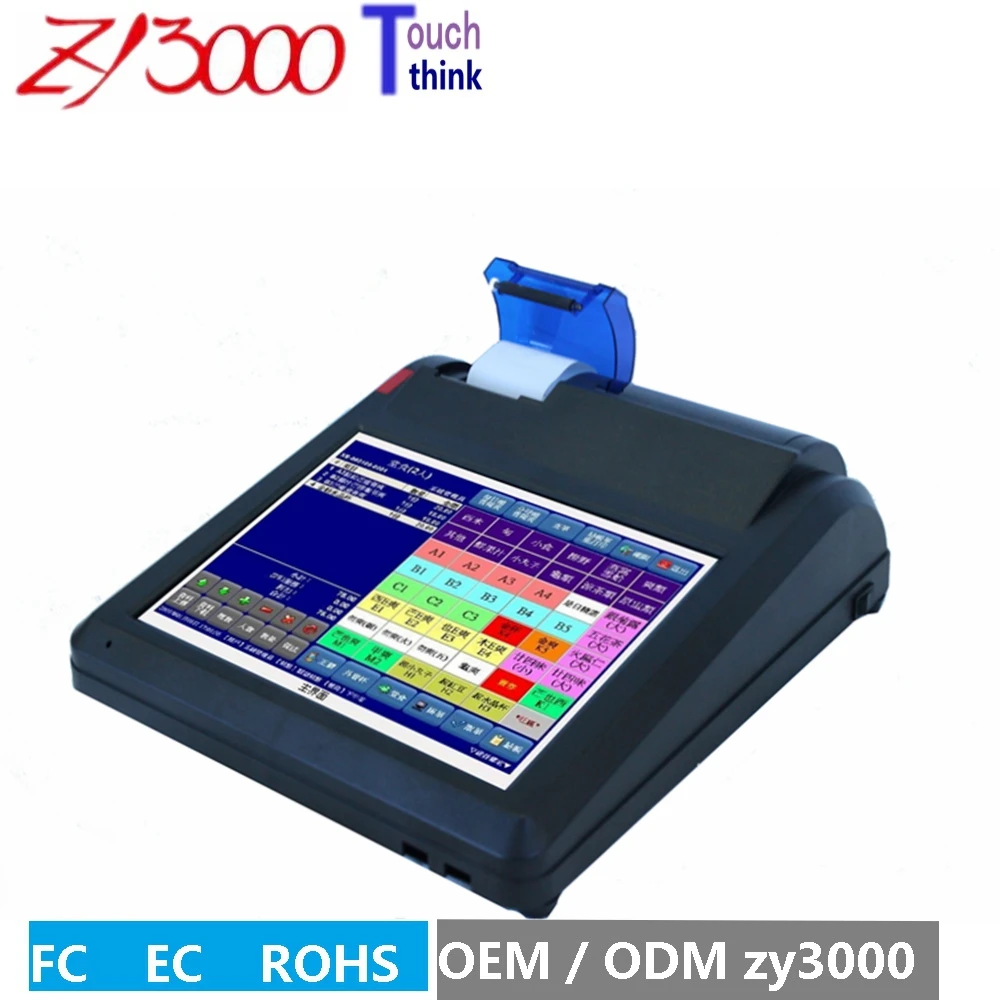 Акция 2017 акция заказ Hmi Новый 12 дюймовый емкостный сенсорный экран Pos терминал