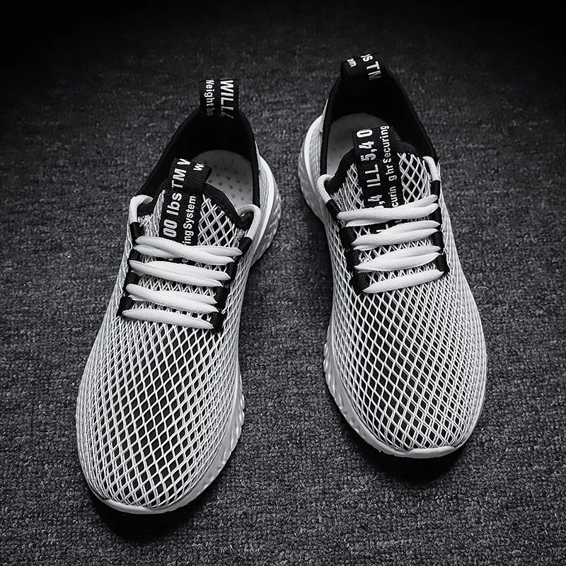 

Men Sneakers Superlight Trainers Mens Shoes Breathable Mesh Vulcanize Shoes Male Air Lace up Wear-resistant Shoes