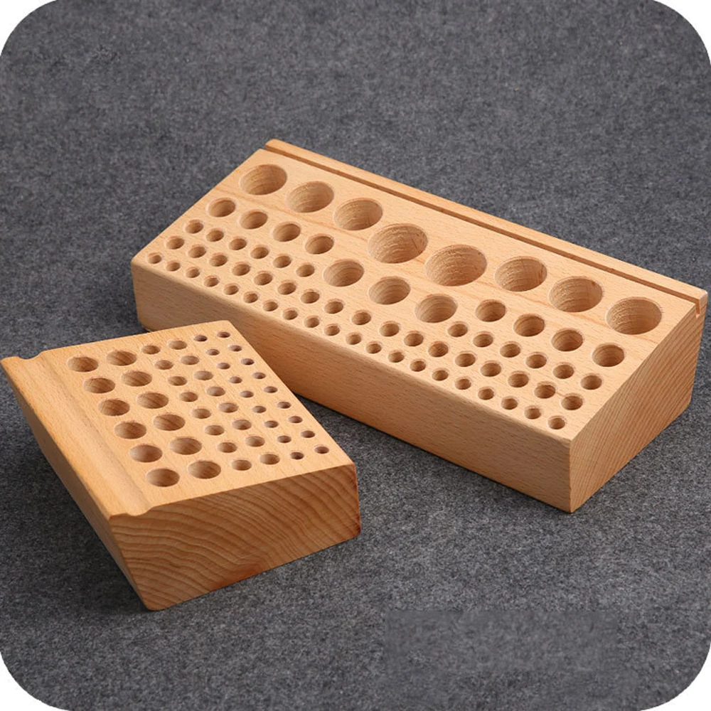 

DIY leather craft hand tool wood box bracket collect organizer small and big