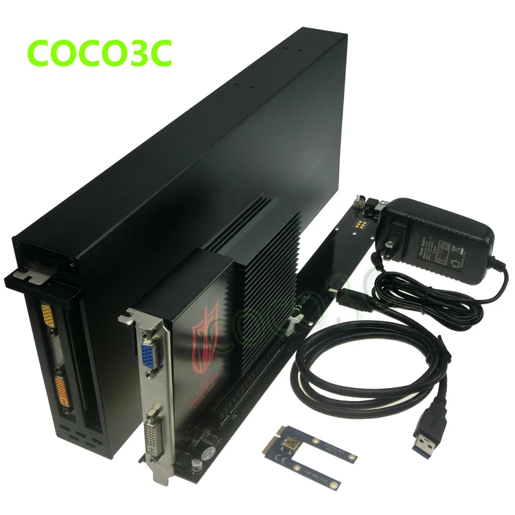 Mini PCIe to 2 PCI Express 16x Slot Riser Card PCI-e 1x 4x 8x 16x Card Supported
