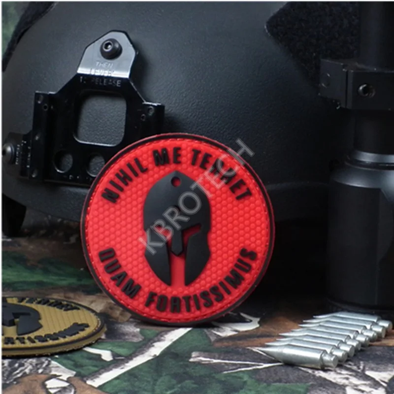 NIHIL ME TERAET ПВХ капля Резиновый Патч-патчи Военная Тактическая повязка на руку эпоксидные наклейки наплечный знак аксессуары для одежды