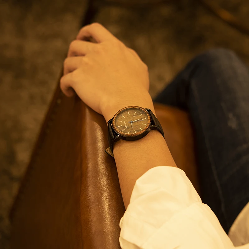 BOBO BIRD Wooden Metal Watch Men Brand Design Lightweight Quartz Watches Calendar Accept Customize Drop Shipping