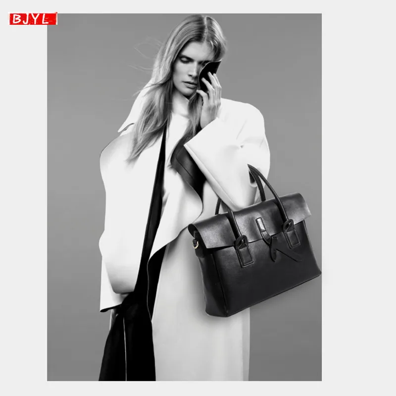 Женский портфель из натуральной кожи, бизнес, 14 дюймов, сумки для ноутбука, женская сумка через плечо, женские сумки через плечо