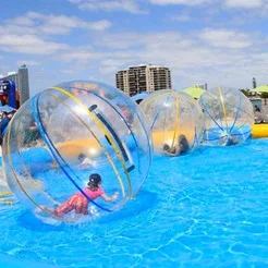 2m PVC Inflatable Water Walking Ball Wear-resistant Water Toys Dance Ball with Zipper for Swimming Pool Outdoor 2m PVC Inflatable Water Walking Ball Wear-resistant Water Toys Dance Ball with Zipper for Swimming Pool Outdoor