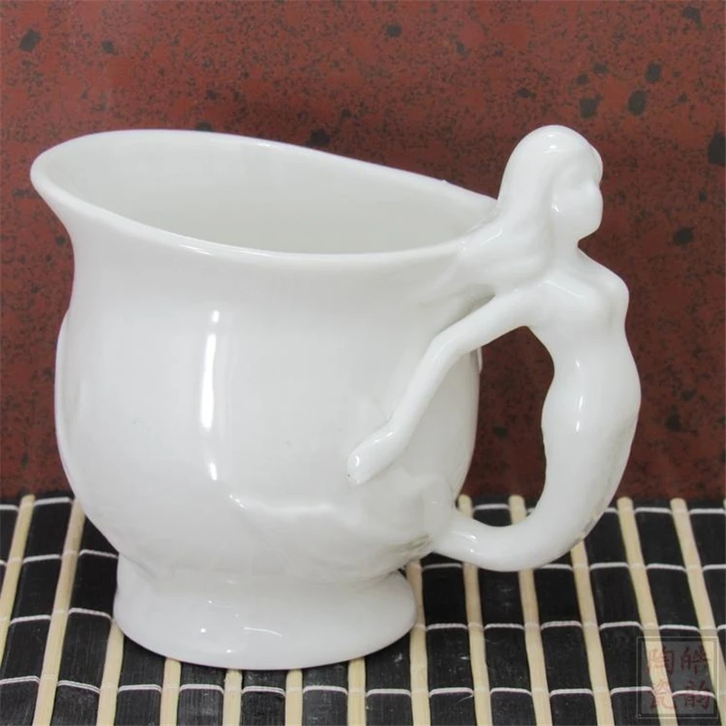 Creative personalized odd shaped 3D animal design white porcelain china