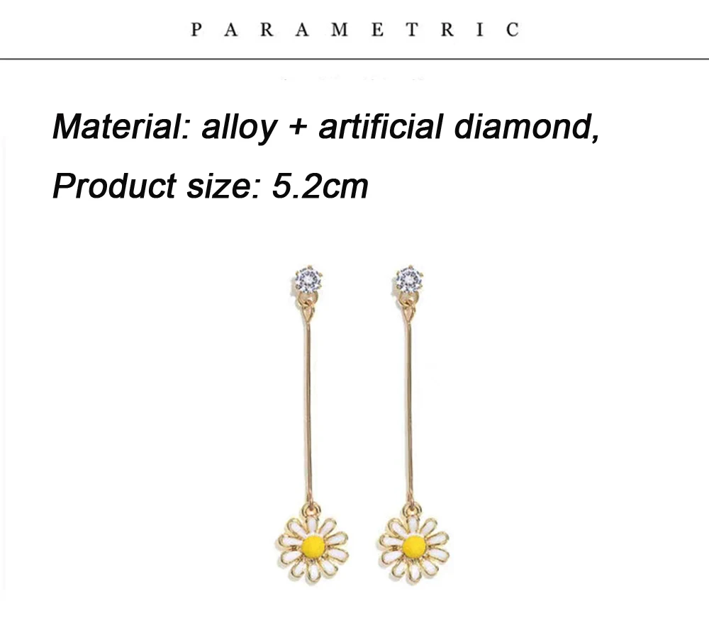 Temperament beautiful flowers stud earrings fashion metal stud earrings female sunflower flowers stud earrings for woman Jewelry Elegant Gift (21)