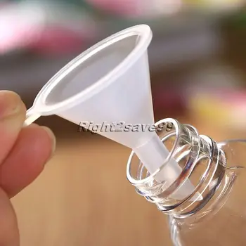 

10Pcs/Lot Small Top Plastic Perfume Diffuser Bottle Cosmetic Tool Tip Mini Liquid Oil Funnels Vial Lab Eco-friendly