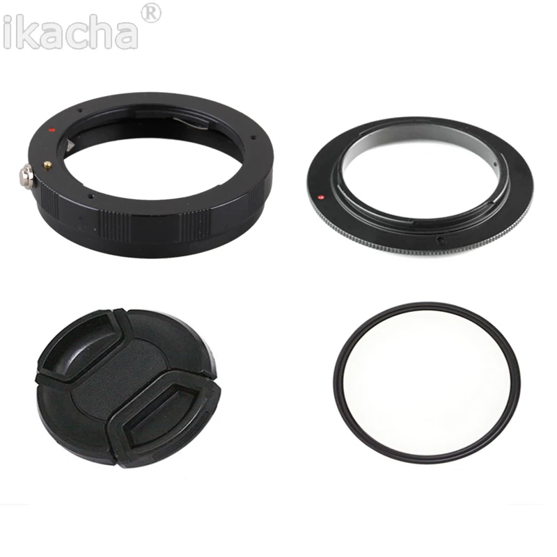 Per Pentax Macro Lens Reverse Adapter Protection K-R K20D K-50 K-3 K-5 Ii K-5 Iis K-S1 Reinstallato 58Mm Uv Filter Cap Hood