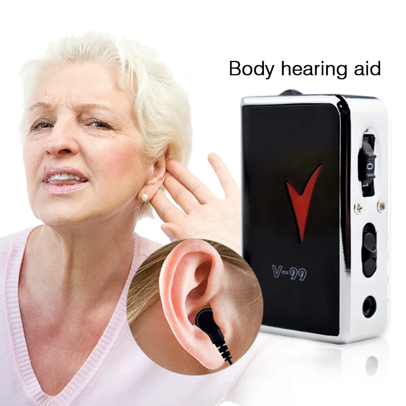 Портативный слуховой аппарат усилитель звука Регулируемый тон цифровой слуховой аппарат для пожилых людей с дефектом слуха