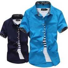 Мужские рубашки хлопок новые летние шелковые однотонные рубашки мужские повседневные с коротким рукавом мужские рубашки белые черные Большие размеры M-5XL