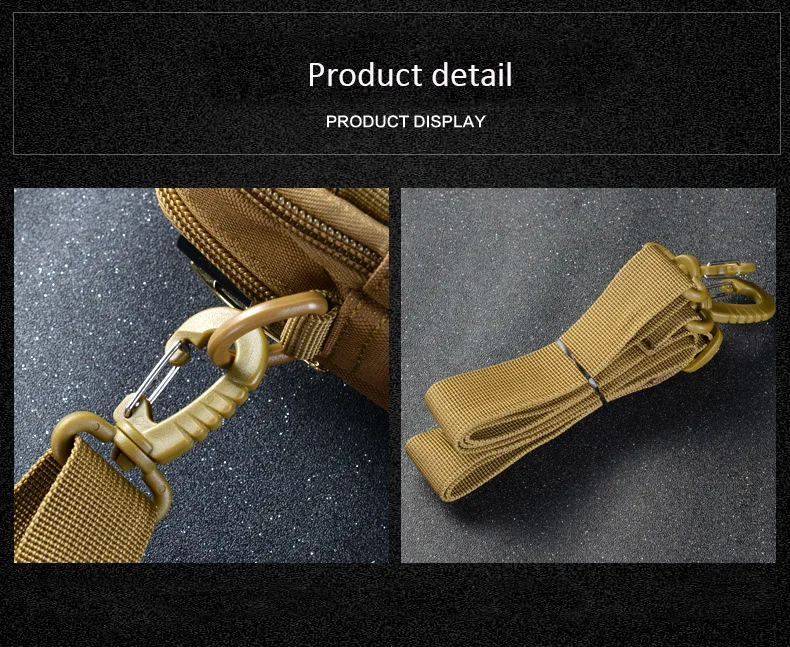 2017 Upgrade MOLLE Mini  Shoulder Men Nylon Waist Tactical Bag Tactical Waist Belt Military Sports Molle Bag Case for Phone (14) - 