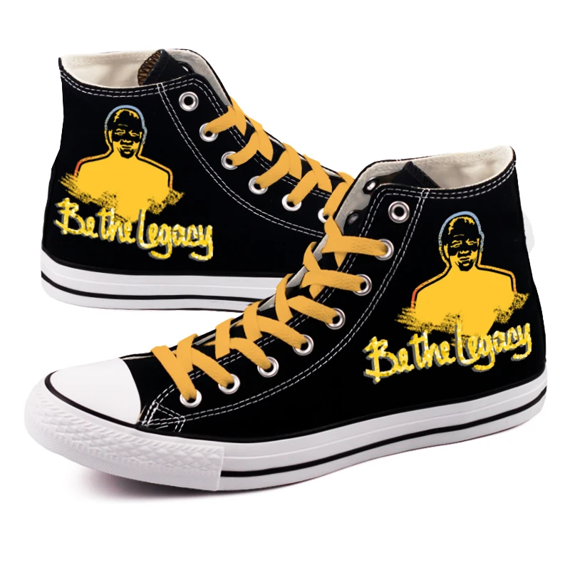 

Top Brand African Women Canvas Shoes Graffiti Africa Famous People Printed Casual Shoes Free Design High Top Tenis Espadrilles