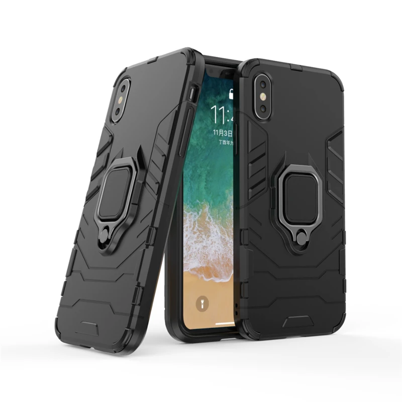 Новый противоударный чехол для iPhone 5 5S SE 6 6S 7 8 Plus 12 Mini 11 X XS Max XR телефона с кольцом на