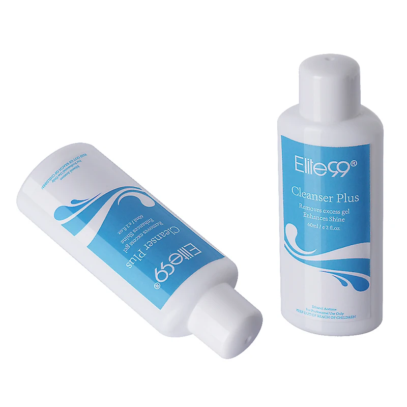 Elite99 Cleanser Plus Liquid Surface Sticky Residue Remover UV Gel Nail Art 60ml Acrylic Liquid