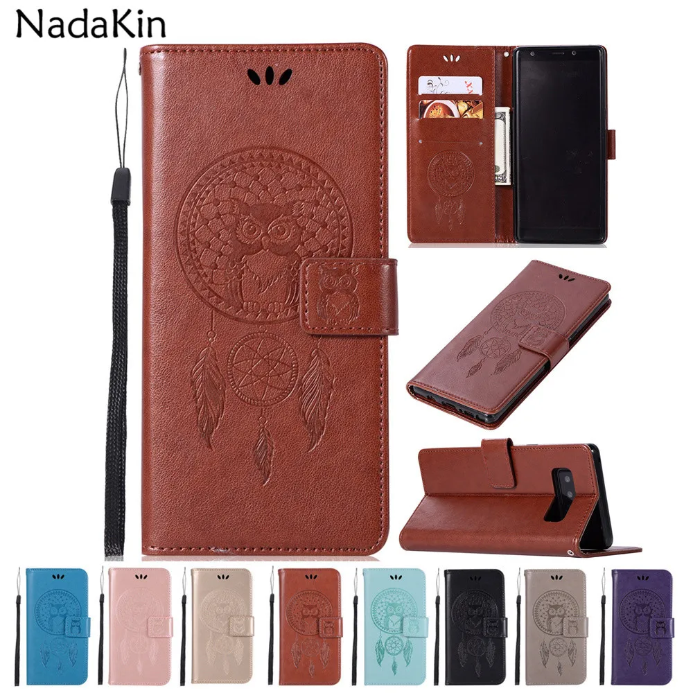 

Owl Flip Leather Case for Samsung Galaxy J1 J2 J3 J5 J6 J7 On5 On7 2016 2017 2018 Prime Pro EU Version Wallet Slot Cover