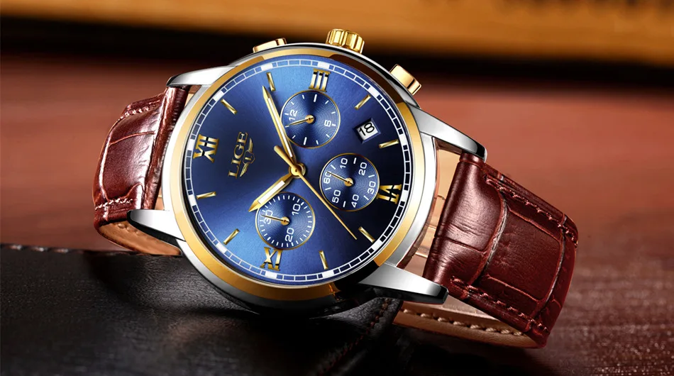 Люксовый бренд LIGE часы мужские модные спортивные военные кварцевые часы мужские полностью стальные бизнес водонепроницаемые часы мужские Relogio Masculino