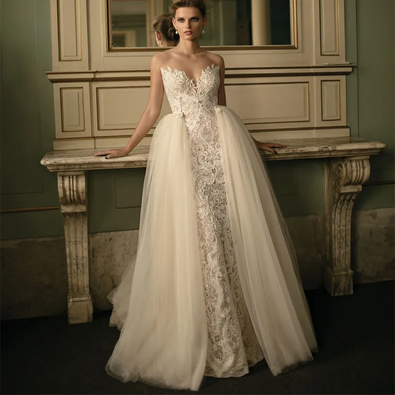 vestidos de novia con cola desmontable – mini vestidos