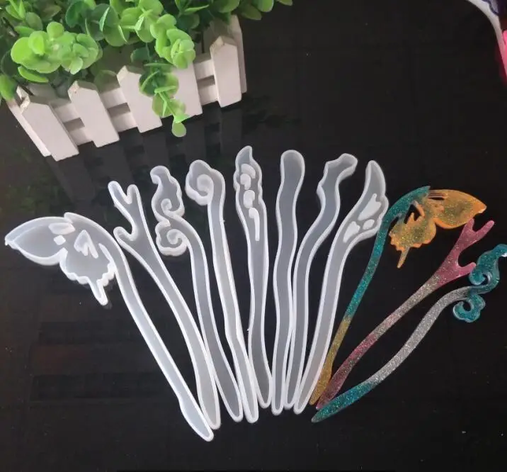 

The mirror DIY using silicone mold UV glue mold and accessories by hand