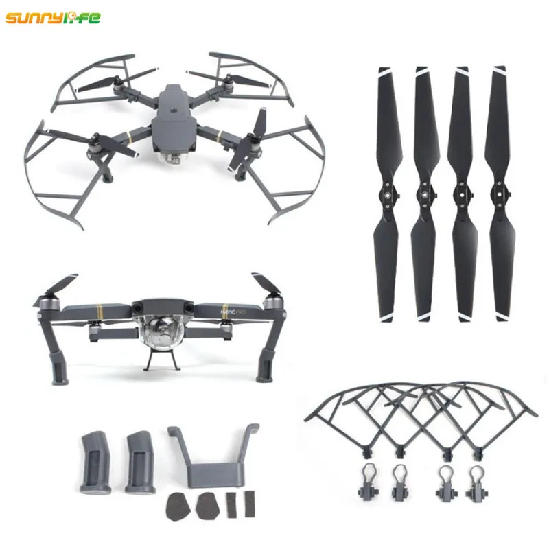 3 In1 DJI Mavic Pro Accessories 8330 Folding Propellers Propeller Guard Protection Props Ring Heightened Landing