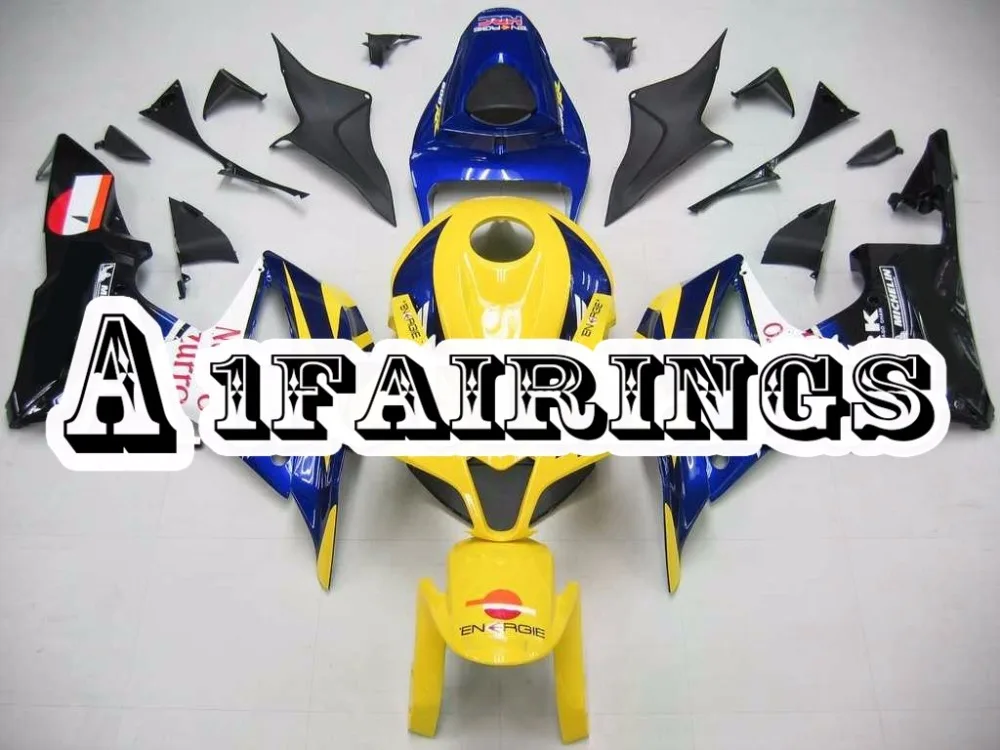 

Covers for Honda CBR600RR F5 2007 2008 ABS Plastic Injection Cowlings Motorcycle Bodywork F5 07 08 Blue Yellow Nastro Panel Hull