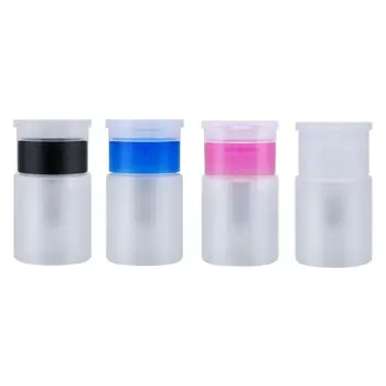 

60ml Empty Pump Dispenser Clear Nail Polish Makeup Remover Bottle Container