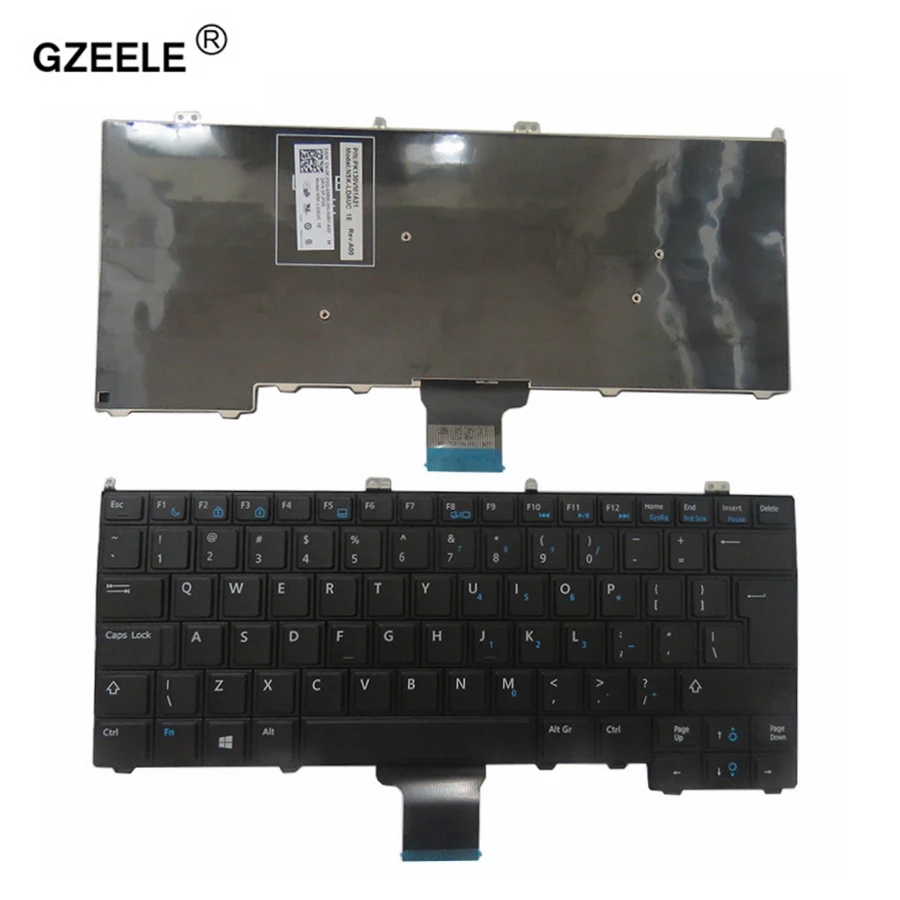 GZEELE для DELL Latitude 12 7000 Клавиатура E7440 E7420 E7240 E7420D Клавиатура ноутбука UI