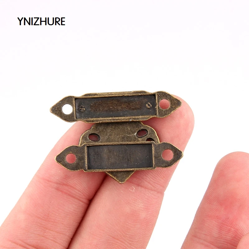 50pcs 25*36mm Real Sale Latch Packaging Metal Buckle Decorated Wooden Wine Box Lock Furniture Hardware Door Gift Suitcase