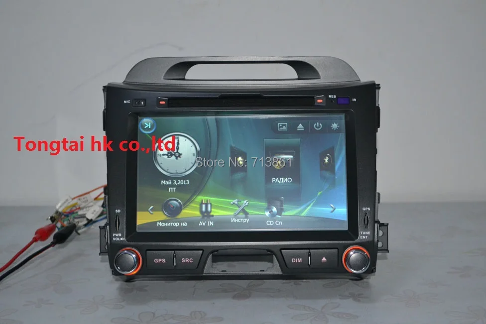 Sale 8" for Kia Sportage 2010 2013 2DIN car dvd player,GPS Navigation,IPOD,BT,TV,radio,wince6.0,touch screen,steering wheel,Russian 11