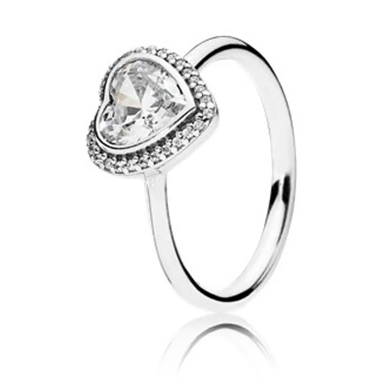 

Trendy 100% Authentic 925 Sterling Silver Puzzle Heart Ring For Women Wedding Engagement Anniversary Gift Fine Europe Jewelry