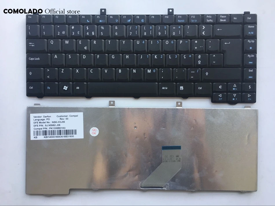 

PO Portugal keyboard for Acer AS5100 AS5610 AS3100 FL50 3690 5500 5515 310 Black laptop keyboard PO layout
