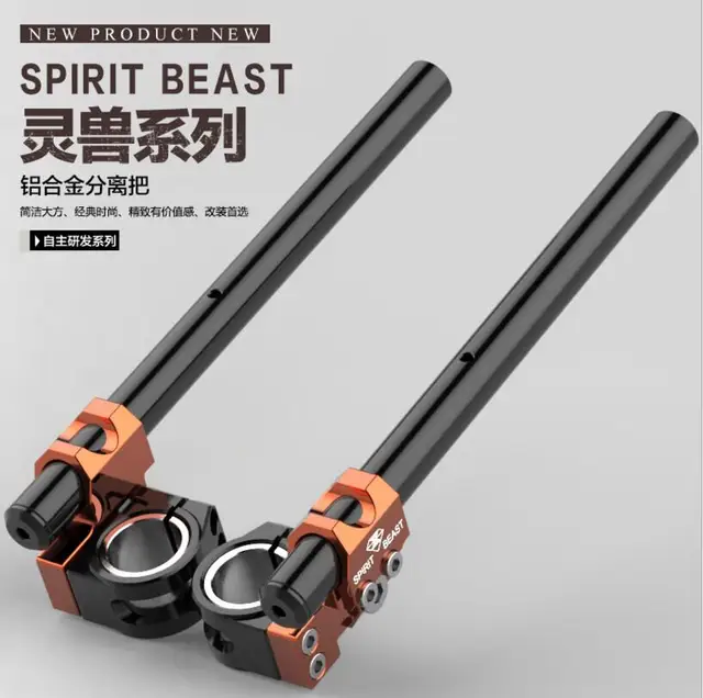 SPIRIT BEAST Riser Clip Ons handlebars Lift handle bar Fork Tube One