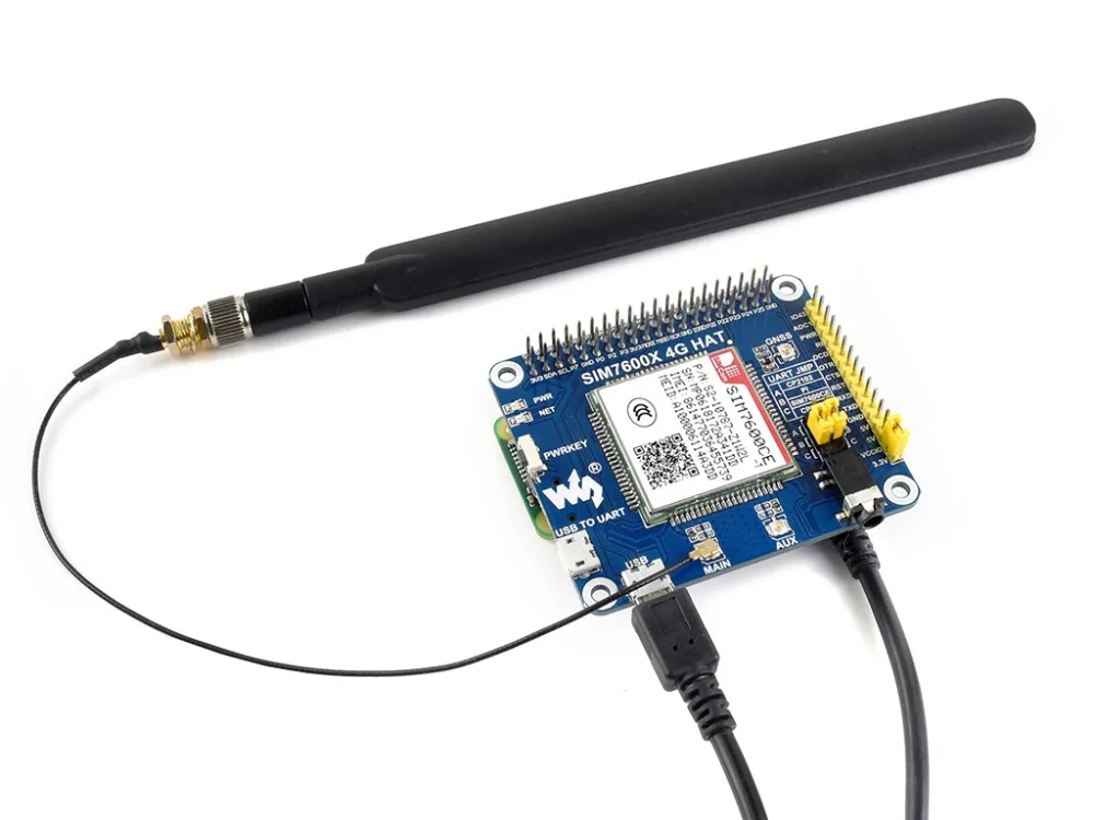 4 г/3g/2 г/GSM/GPRS/GNSS шляпа для Raspberry Pi на основе SIM7600CE-T 4 г/3g/2 г связи и GNSS модуль позиционирования