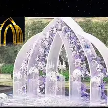 Свадебный реквизит Железный художественный экран Солнечный свет доска волна Золотая Арка Рамка сценический фон предметы интерьера свадебное украшение