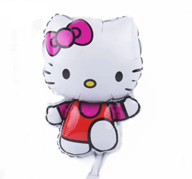 Lucky 50 шт./лот Hello Kitty мини воздушный шар для детского душа кошачья фольга Детские