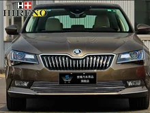 Racing Grills for Skoda Superb 2016 Aluminum alloy car styling Refit grille air intake grid radiator car grill